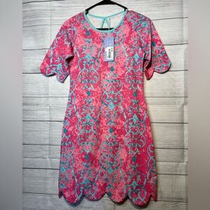 ANA CLARE Chantilly Rebecca Ruffle Sleeveless Dress Size Xs